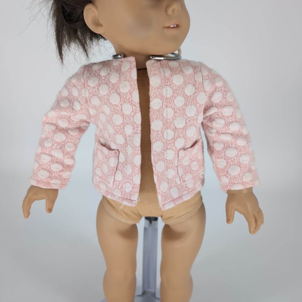 Our Generation Pale Pink Polka Dot Doll Long Sleeve Jacket for 18" Dolls - FAIR